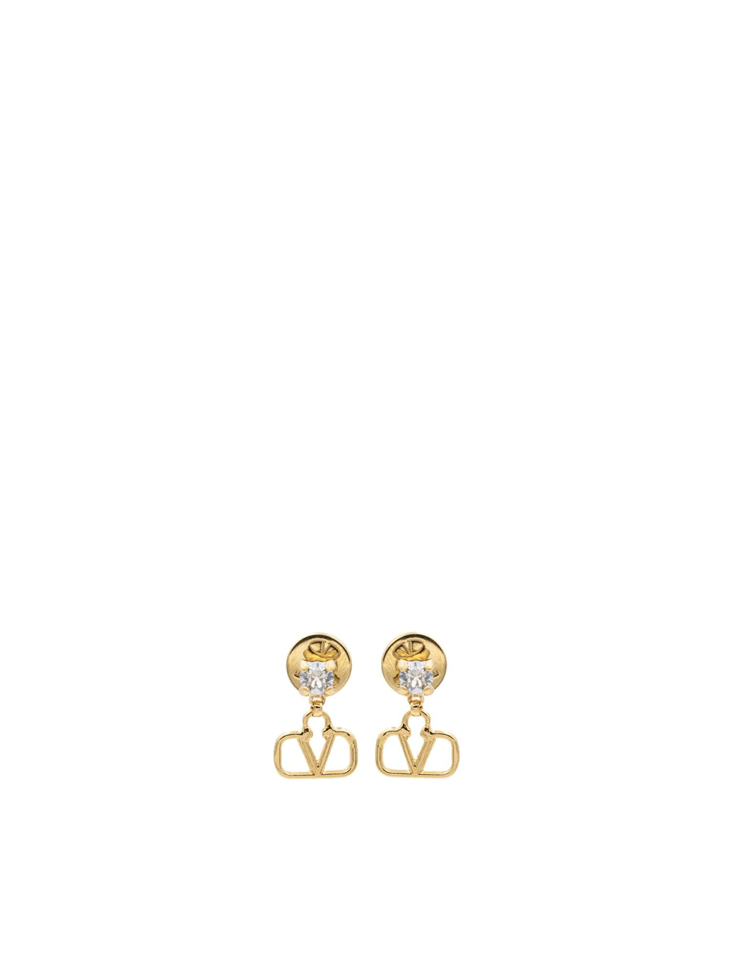 Orecchini VLogo Signature in metallo e cristalli Swarovski® 8W2J0H29 YCWMH5 VALENTINO GARAVANI 