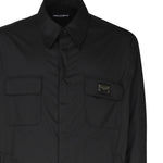 Camicia in tessuto semilucido e targhetta con logo G5KI7T GG731N0000 DOLCE & GABBANA 
