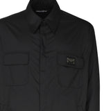 Camicia in tessuto semilucido e targhetta con logo G5KI7T GG731N0000 DOLCE & GABBANA 