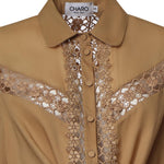 Camicia cropped Devi in voile di cotone 261200 CINNAMON CHARO RUIZ 