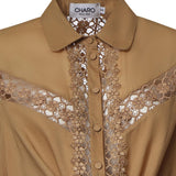Camicia cropped Devi in voile di cotone 261200 CINNAMON CHARO RUIZ 