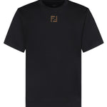 T-shirt in cotone con logo FY0936 AW0RF1UL6 FENDI 