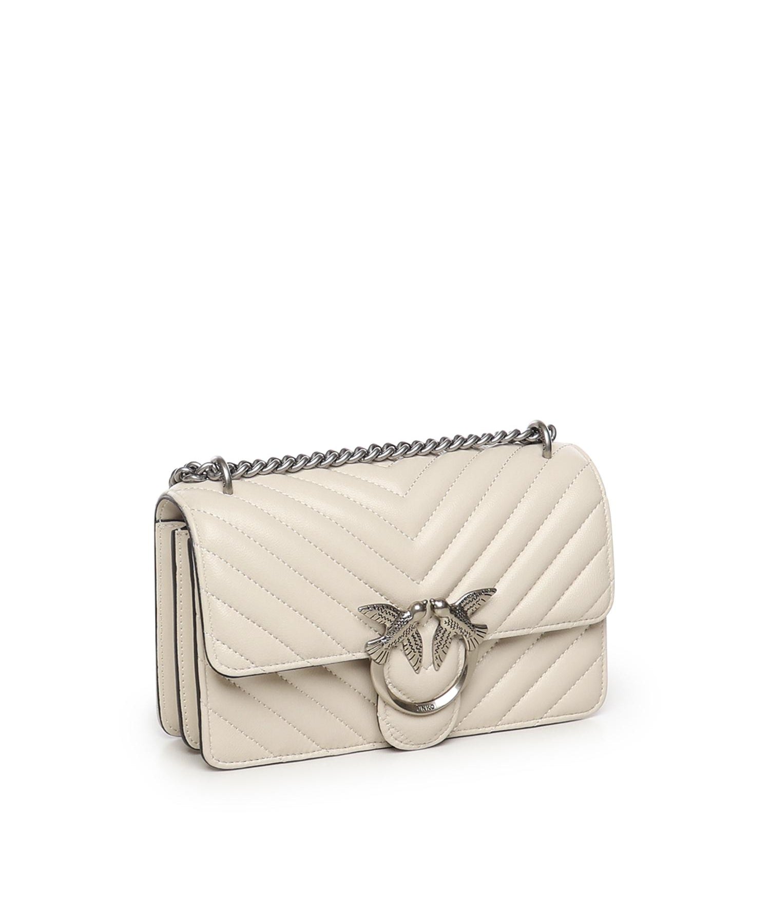 Borsa piccola a tracolla Love Bag One Chevron 100074 A0GKZ14O PINKO 