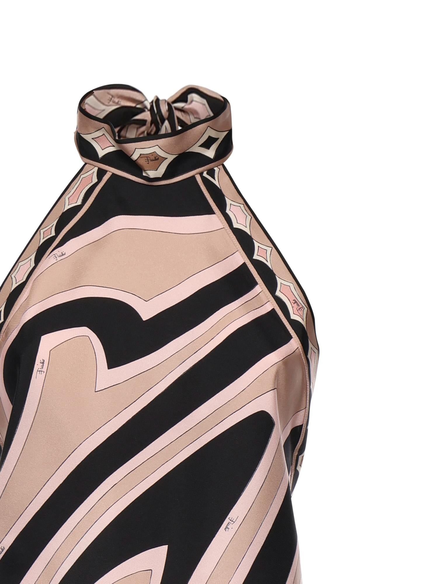 Abito in seta stampa Labirinto 6HRH05 6H752031 PUCCI 