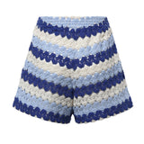 Shorts Meave in crochet a righe MEA002 00585L MC2 SAINT BARTH 