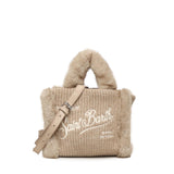 Mini bag Vanity shearling rib in misto lana VAMI022 00295I MC2 SAINT BARTH 