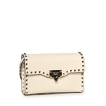 Borsa piccola a tracolla Rockstud in vitello granato 8W2B0181 VSFI16 VALENTINO GARAVANI 