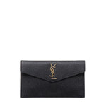 Pochette Uptown in pelle goffrata grain de poudre 565739 1GF0J1000 SAINT LAURENT 