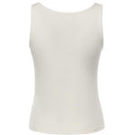 Top Crystal in maglia a coste 25041333 WHITE CHRISTOPHER ESBER 