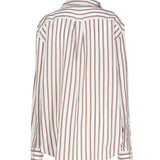 Camicia a righe in seta con collo foulard 748134 V35L09032 BOTTEGA VENETA 