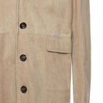 Cappotto in pelle scamosciata L75CAPL01PEL0L002 02 ELEVENTY 