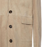 Cappotto in pelle scamosciata L75CAPL01PEL0L002 02 ELEVENTY 
