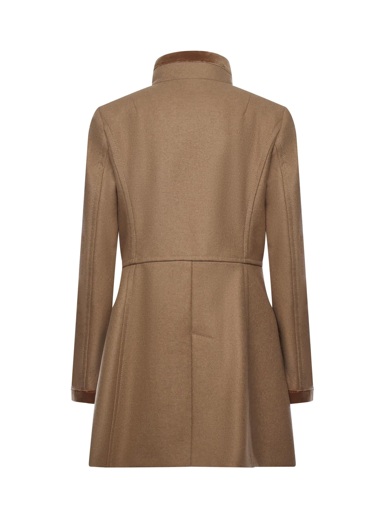 Cappotto Virginia in panno di lana mélange NAW50514000XMY C813 FAY 