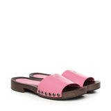 Zoccoli in vernice con logo 5Z425E 069F0638 MIU MIU 