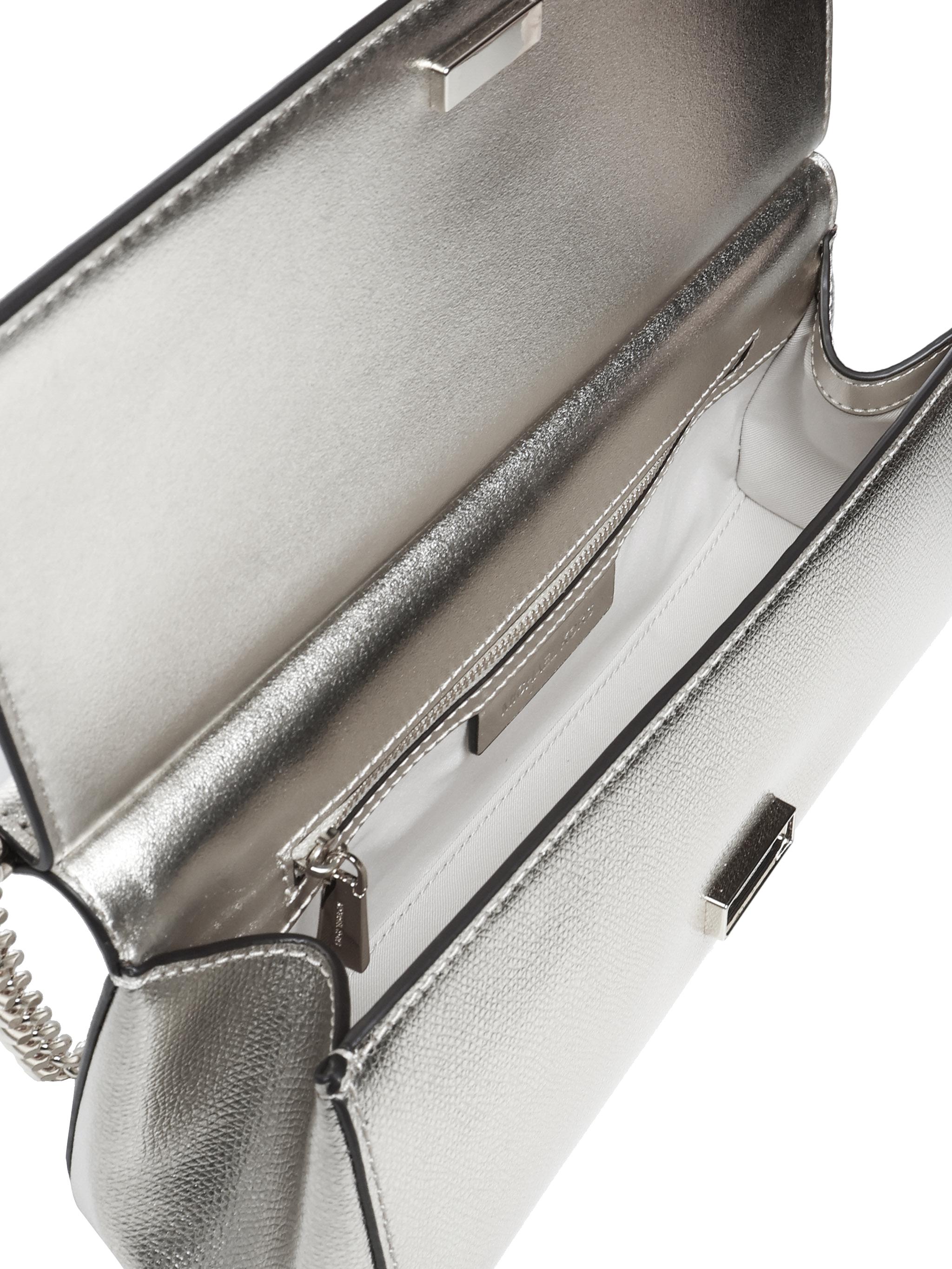 Borsa a spalla in pelle martellata metallizzata 30S5S9YC6M 040 MICHAEL MICHAEL KORS 