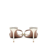 Mule Alixia in pelle specchio<BR/> ALIXIA80 SPECCHIOPLATINO GIULIANO GALIANO 
