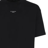 T-shirt Le Slogan Classique in cotone PERMTS202CO002 BL Drôle de Monsieur 