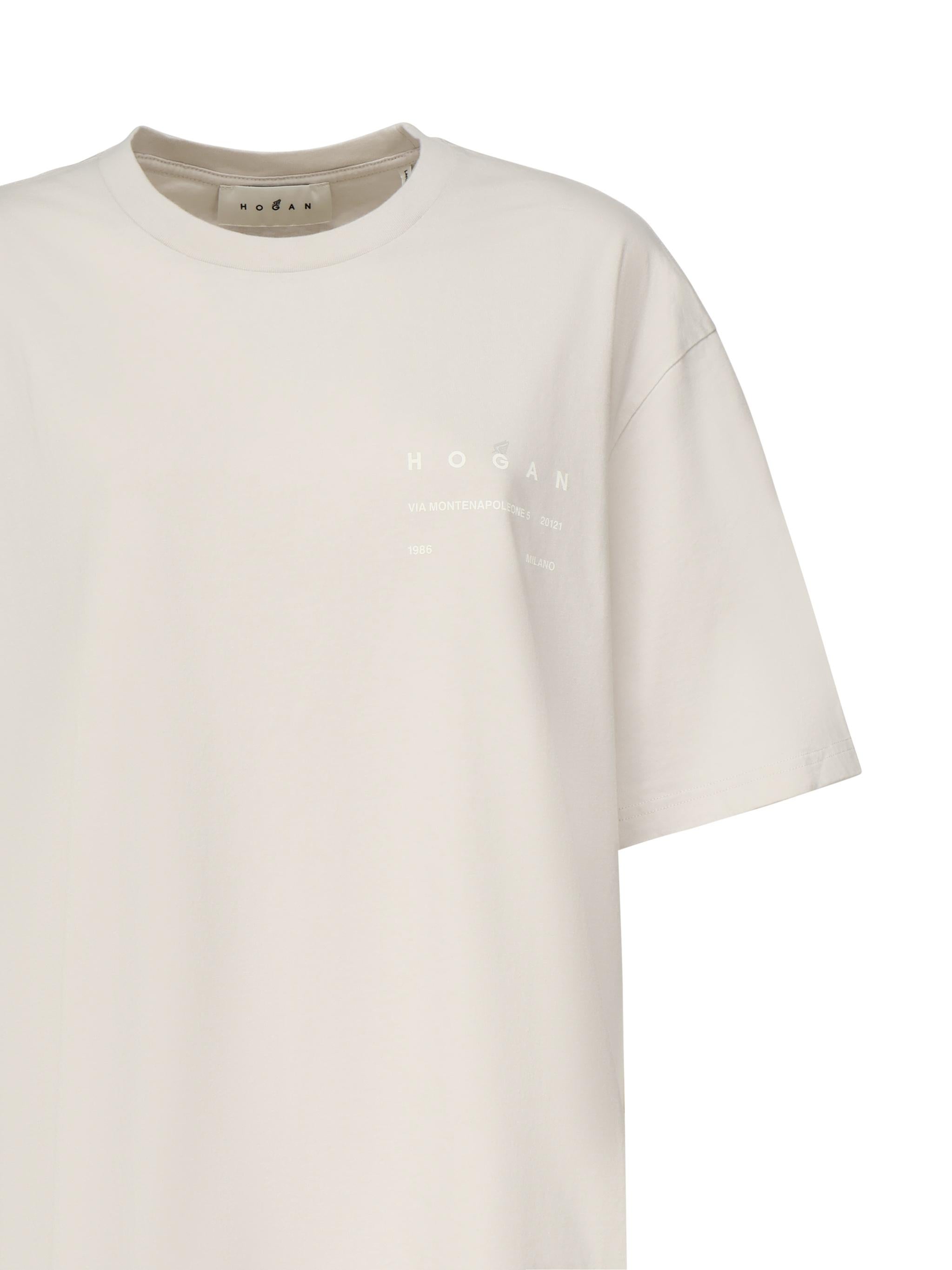 T-shirt con logo KQUB3492020WNR B204 HOGAN 