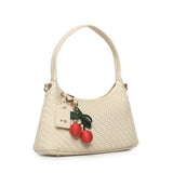 Borsa a spalla Zelda in pelle 73BS9O603 ZELDAOFF WHITE V° 73 