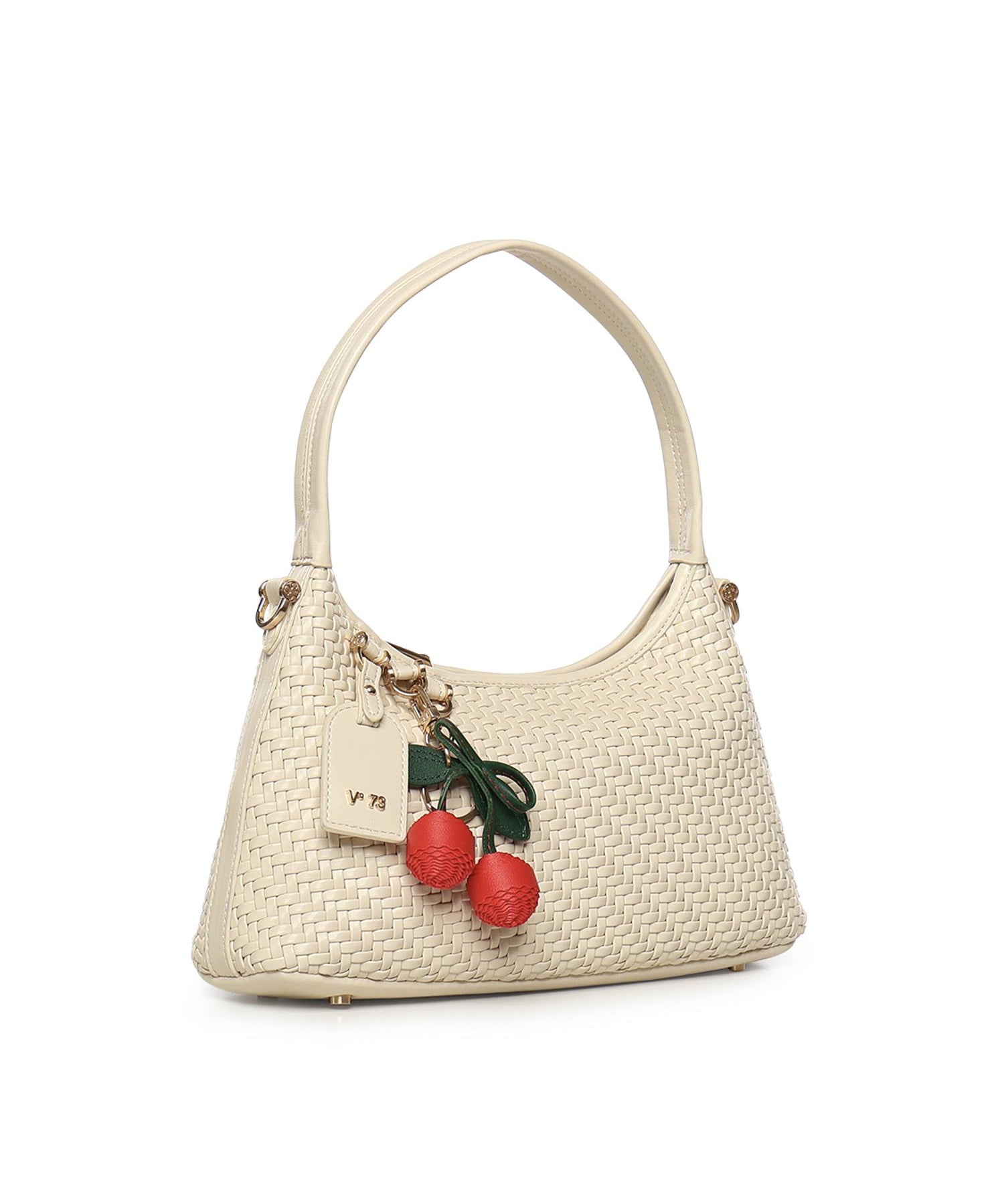 Borsa a spalla Zelda in pelle 73BS9O603 ZELDAOFF WHITE V° 73 