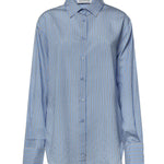 Camicia Peri a righe in misto viscosa CHFS22078923  THE FRANKIE SHOP 