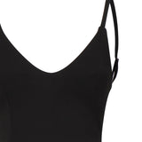 Abito lungo con schiena scoperta AUS5NINFEA BLACK ALBERTO AUDENINO 