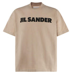 T-shirt in jersey di cotone con logo stampato J21GC0001 J20215236 JIL SANDER 