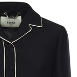 Giacca in lana e seta FJ7665 AC4GF0GME FENDI 