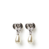 Orecchini Ovalette in metallo, perle e cristalli Swarovski® 8W2J0BG8 WKDDFF VALENTINO GARAVANI 