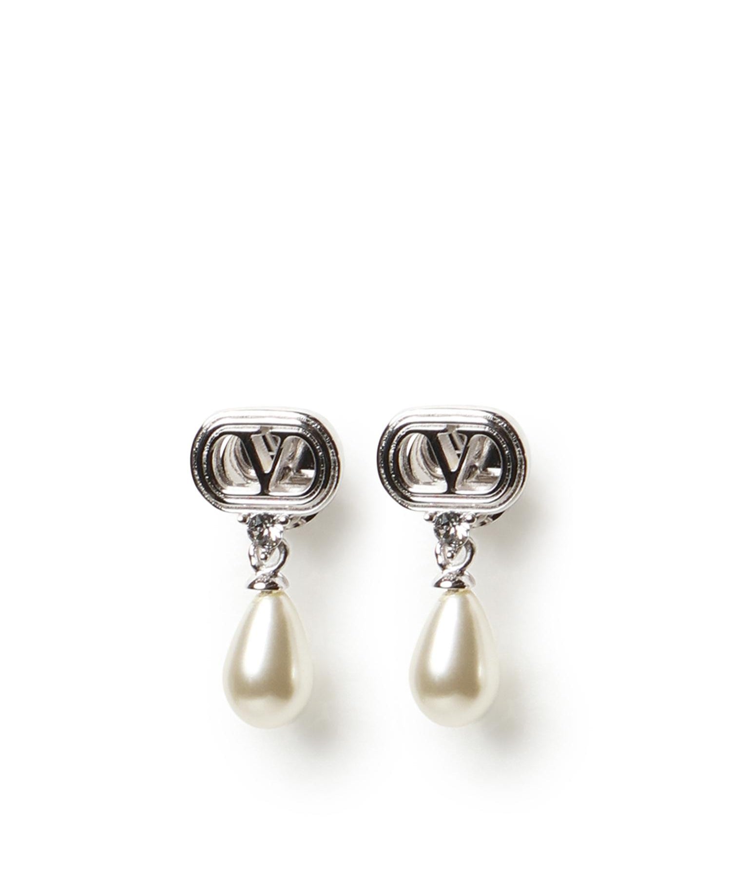 Orecchini Ovalette in metallo, perle e cristalli Swarovski® 8W2J0BG8 WKDDFF VALENTINO GARAVANI 