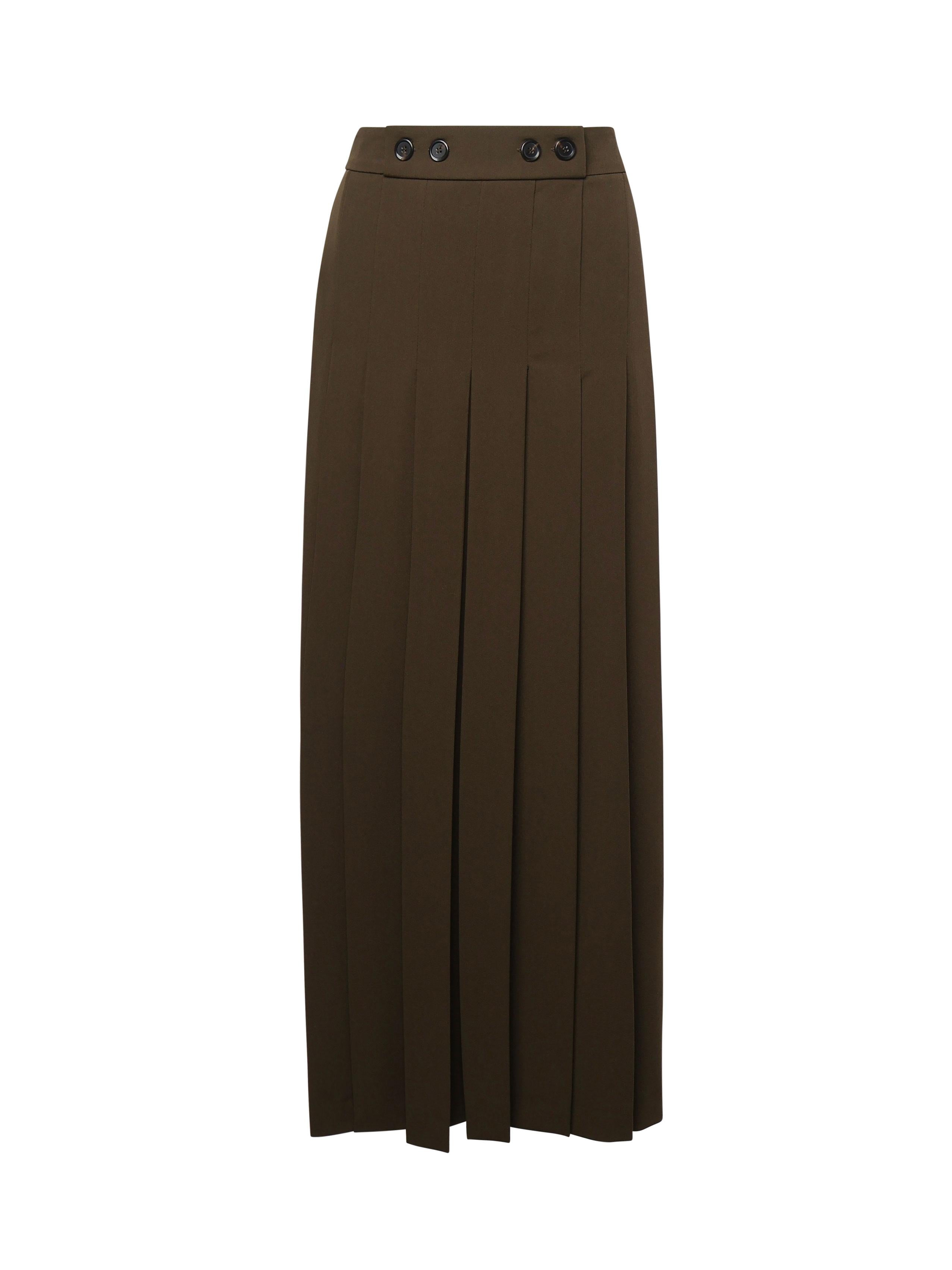 Gonna lunga con dettagli a pieghe 104380 A18EX93 PINKO 