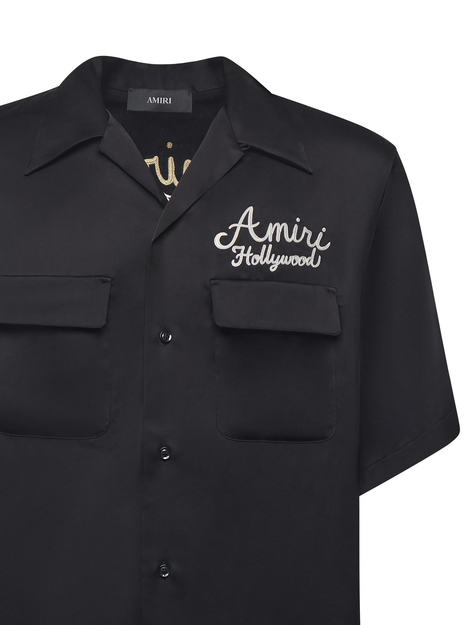 Camicia Hollywood in cotone AMSTCA1196 001 AMIRI 