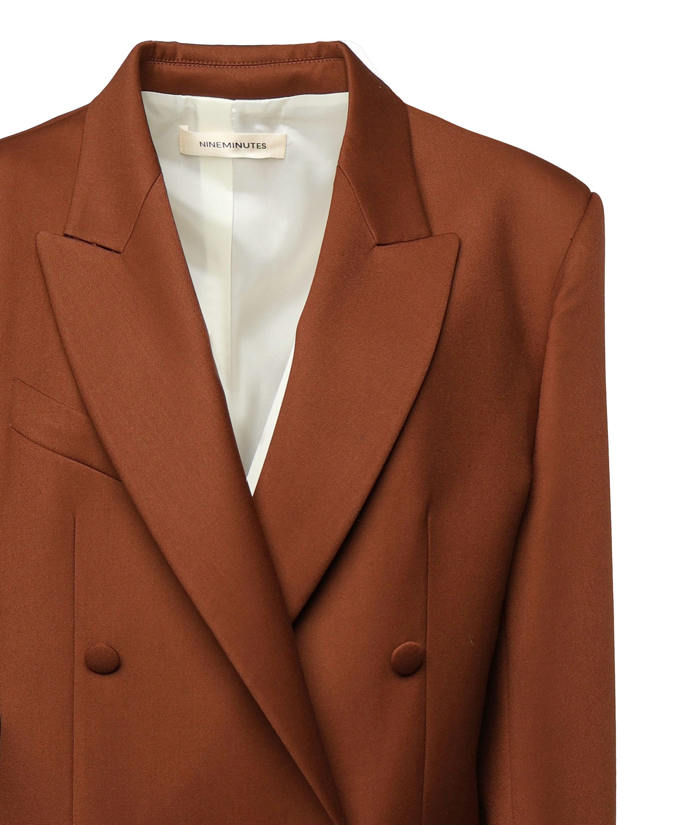 Blazer over doppiopetto in vigogna 25FWNCP-0012 BROWN NINEMINUTES 