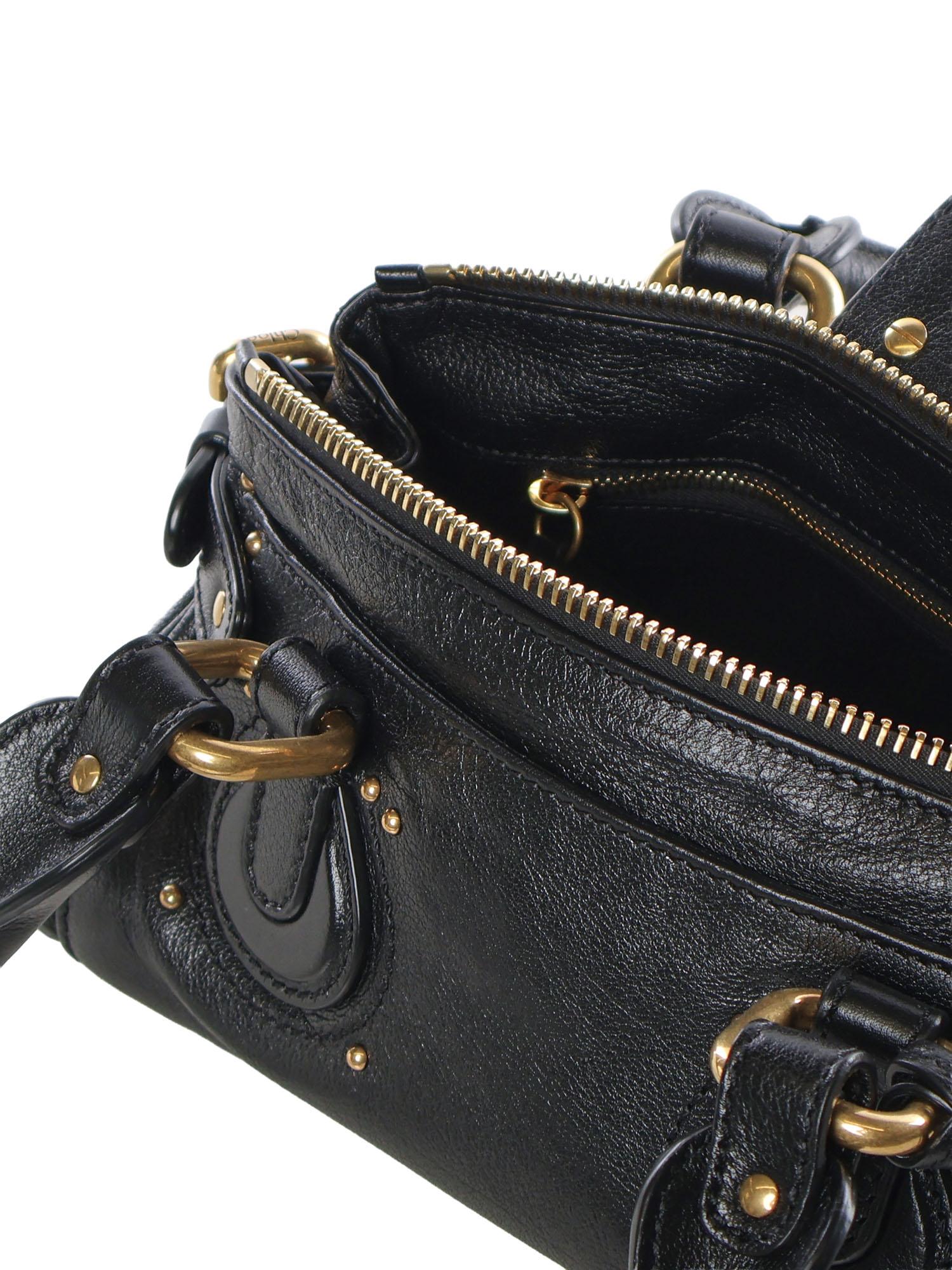 Borsa Paddington piccola in pelle granata CH26SS805P75 001 CHLOÉ 