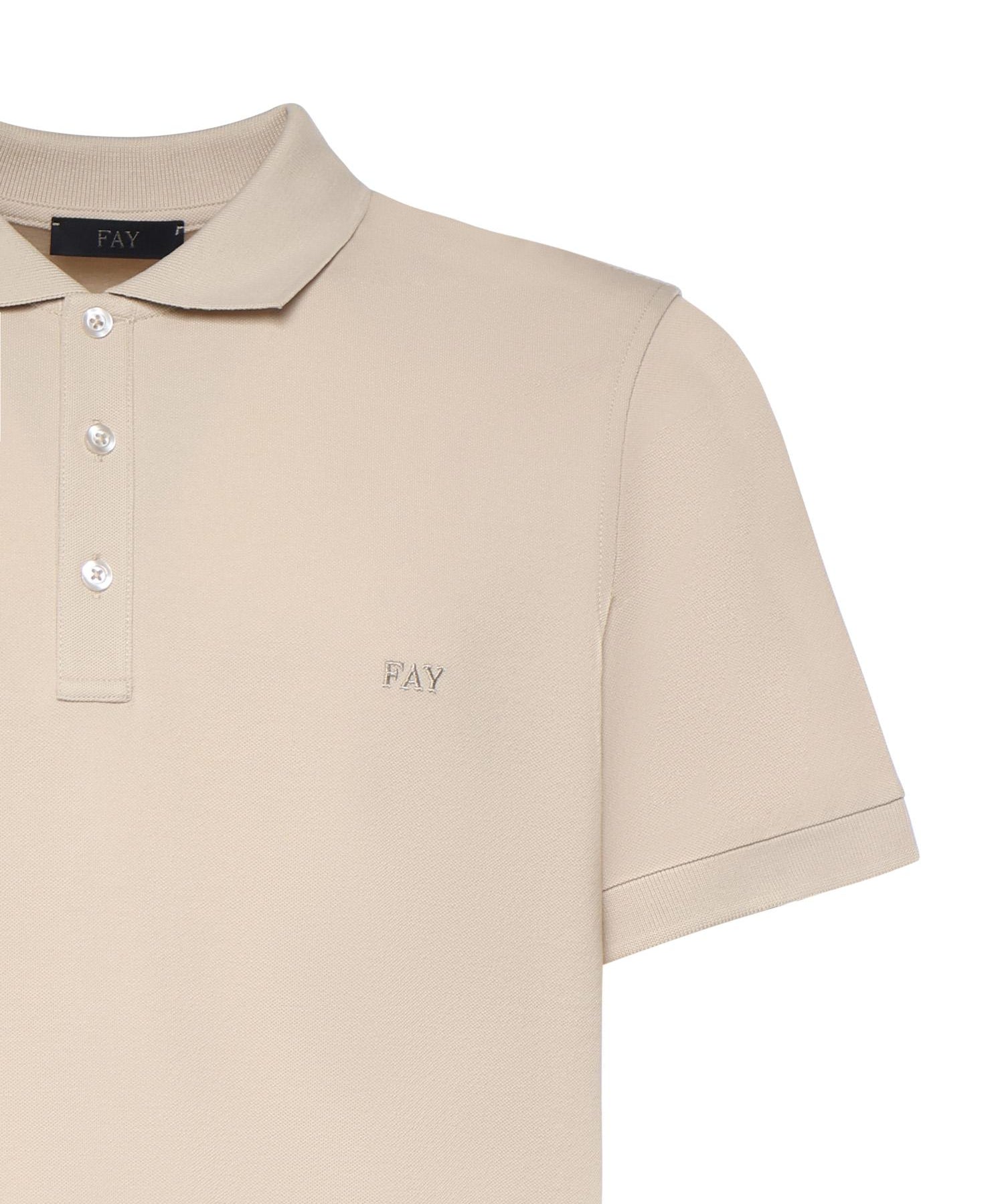 Polo in piquet stretch NPMB252144STDW C002 FAY 