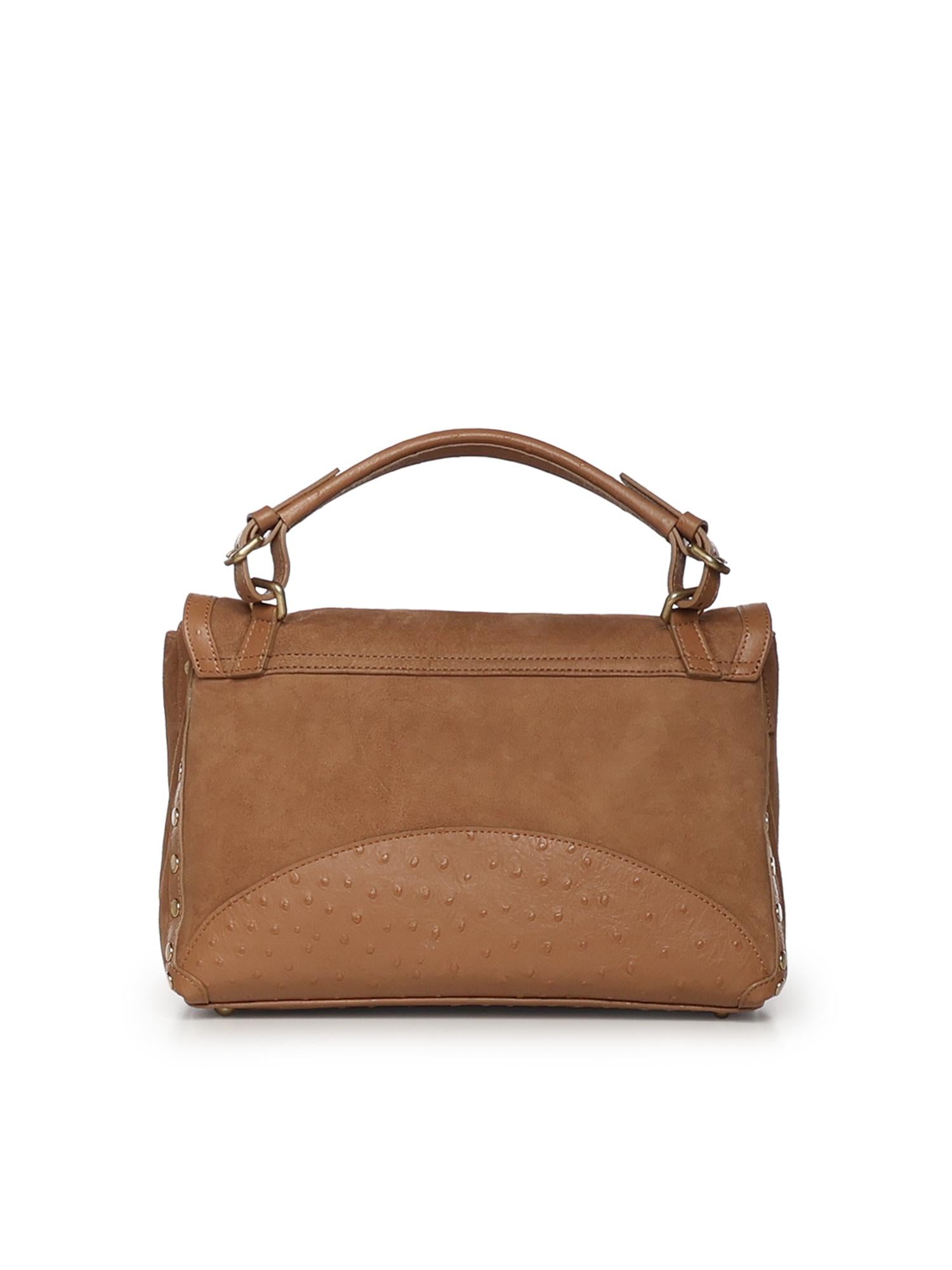 Borsa Postina® small in pelle zashmere® e cactus 070790 -2270000Z0248 ZANELLATO 