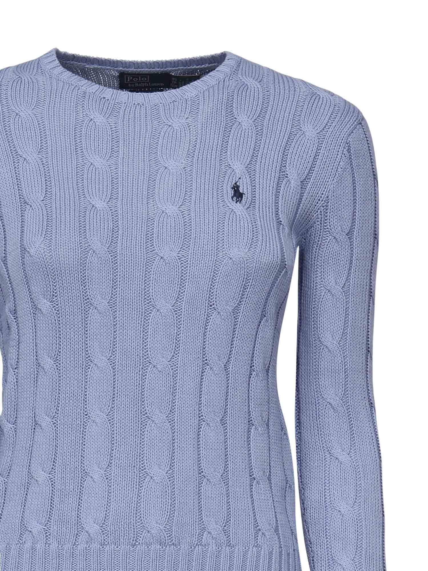 Maglione a trecce con logo 211971869 009 POLO RALPH LAUREN 