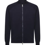 Felpa con zip in lana<BR/> 14803 57133598 GALIANO 