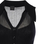 Canotta a polo in maglia a coste 106318 A34BZ99 PINKO 