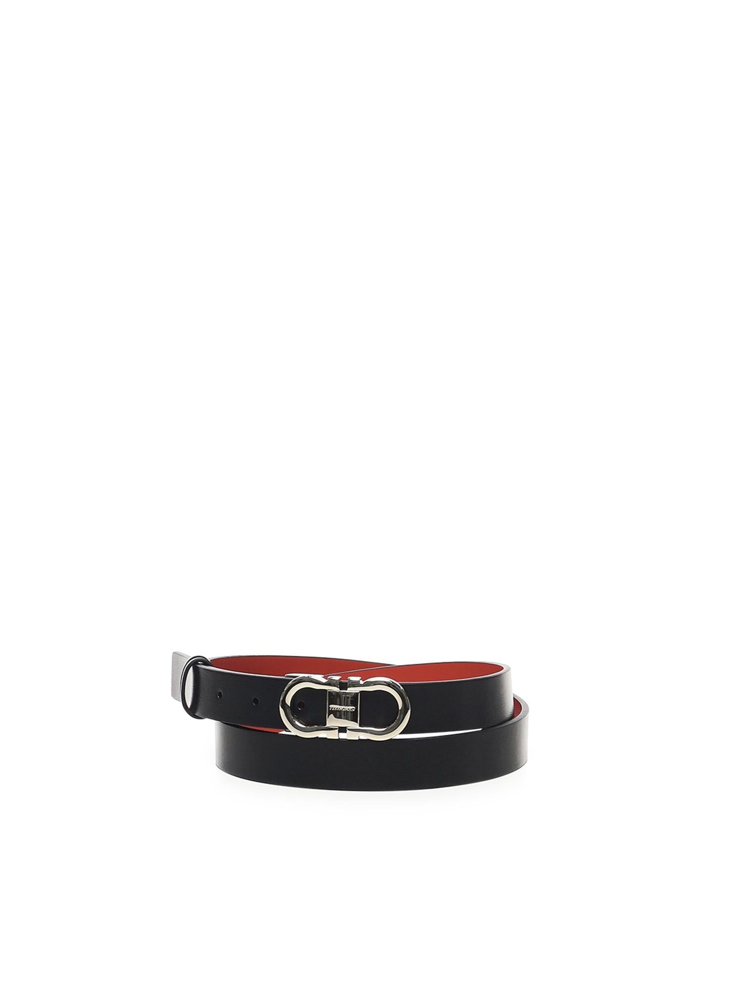 Cintura Gancini in pelle<BR/><BR/> 230294 771068003 FERRAGAMO 