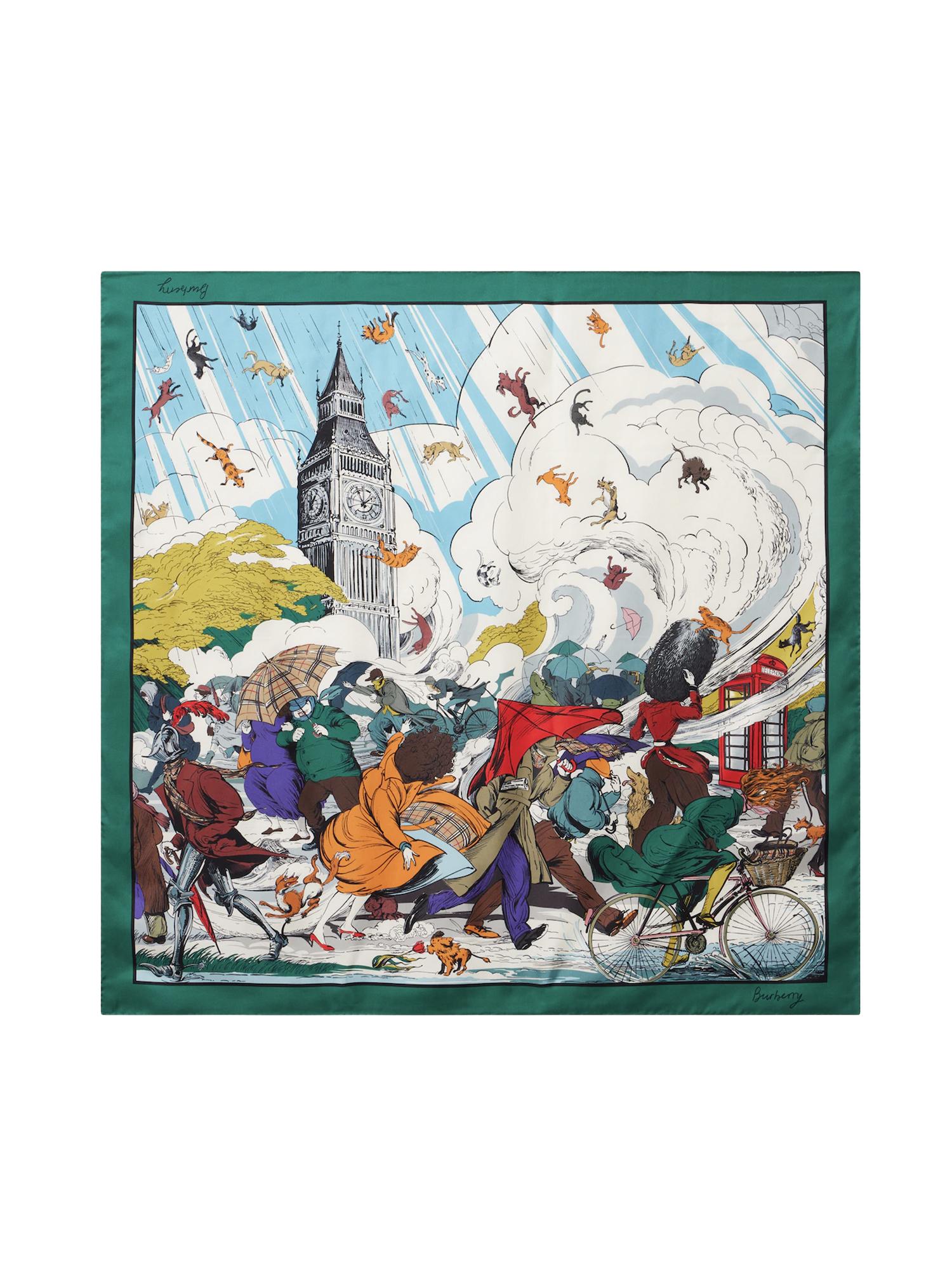 Foulard in seta<BR/> 8120327 B9171 BURBERRY 