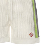 Shorts a righe all'uncinetto MSP26KW1208 01 CASABLANCA 