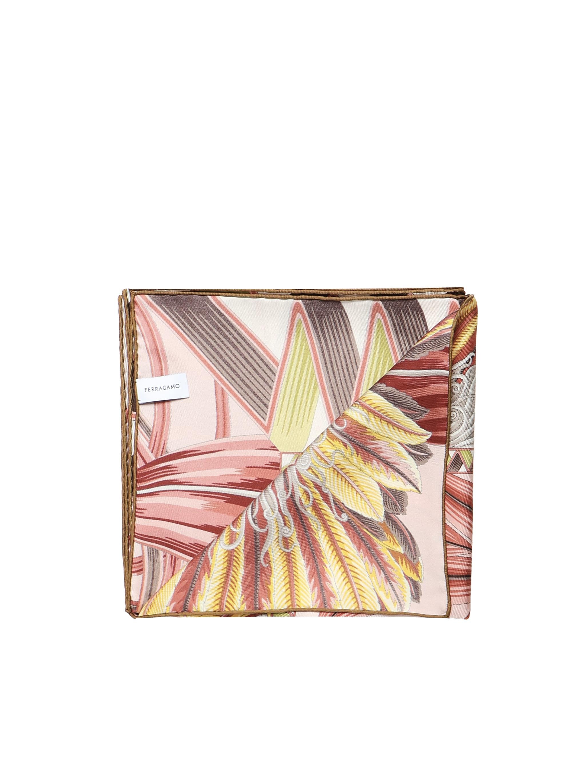 Foulard in seta con stampa 310216 785339002 FERRAGAMO 