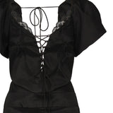 Mini abito Singrid CD3605 BLACK FOR LOVE & LEMONS 