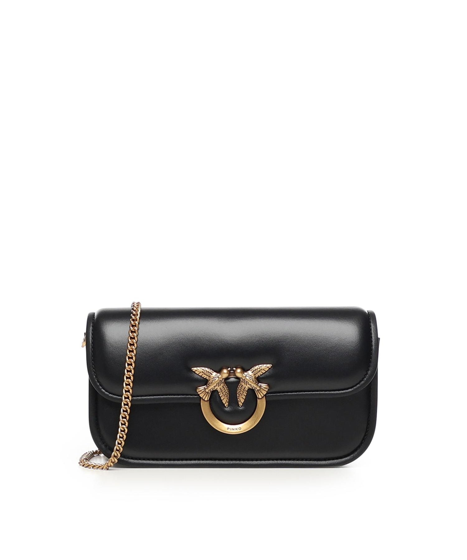 Borsa a tracolla piccola Love Box Horizontal in nappa 105083 A26LZ99Q PINKO 