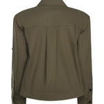 Camicia in gabardine di cotone AW25077T GR SELF-PORTRAIT 