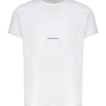 T-shirt in cotone con logo 464572 YB2DQ9000 SAINT LAURENT 