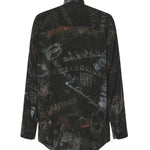 Camicia Cocoon Washed Crayon Allover in popeline di viscosa 857811 TTL781055 BALENCIAGA 
