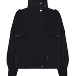 Caban in panno double con collo alto<BR/> 105341 A2XMZ99 PINKO 
