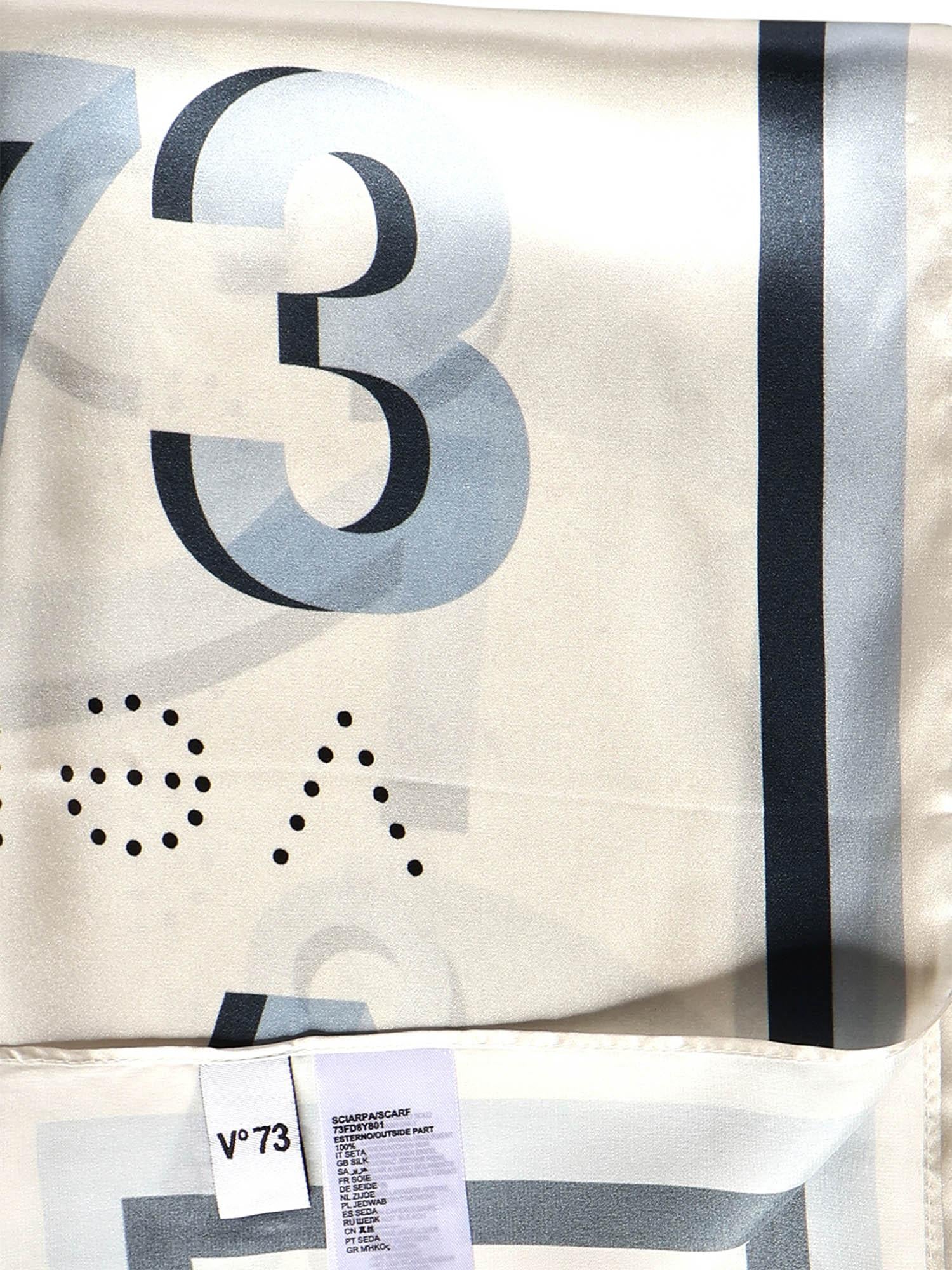 Foulard Alexandra con logo 73FD8Y801 ALEXANDRAAZZURRO/MULTICOLOR V° 73 